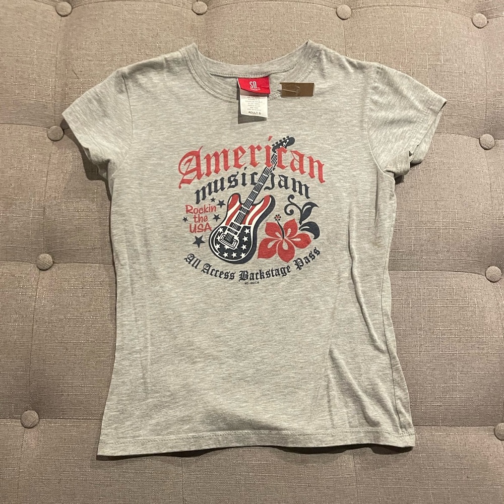 Vintage SO Gray American Music Jam Tee